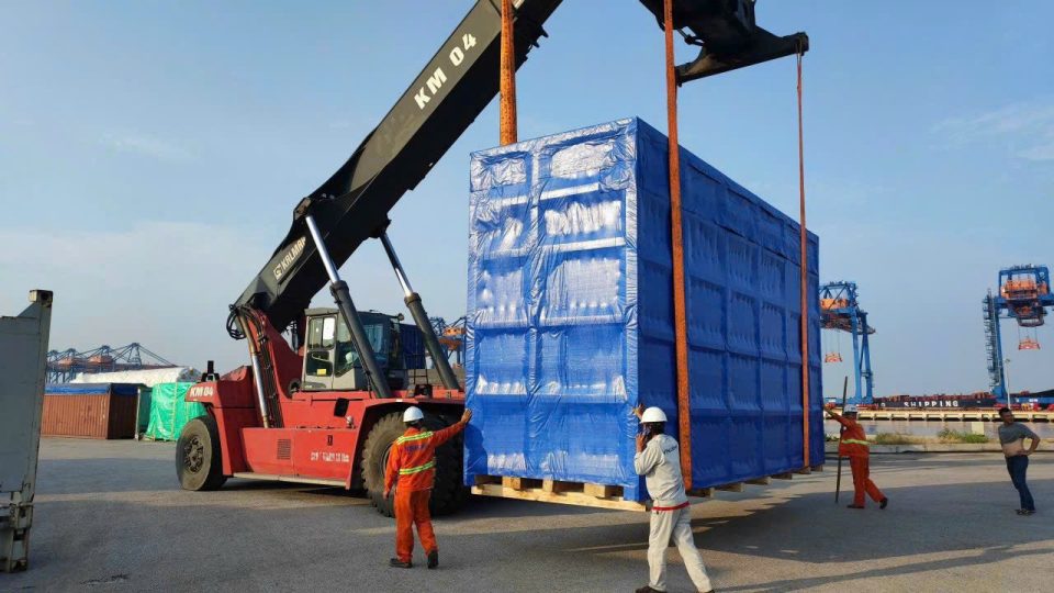 AlphaTrans container fleet loading at Cat Lai Port for the Vietnam-Singapore route